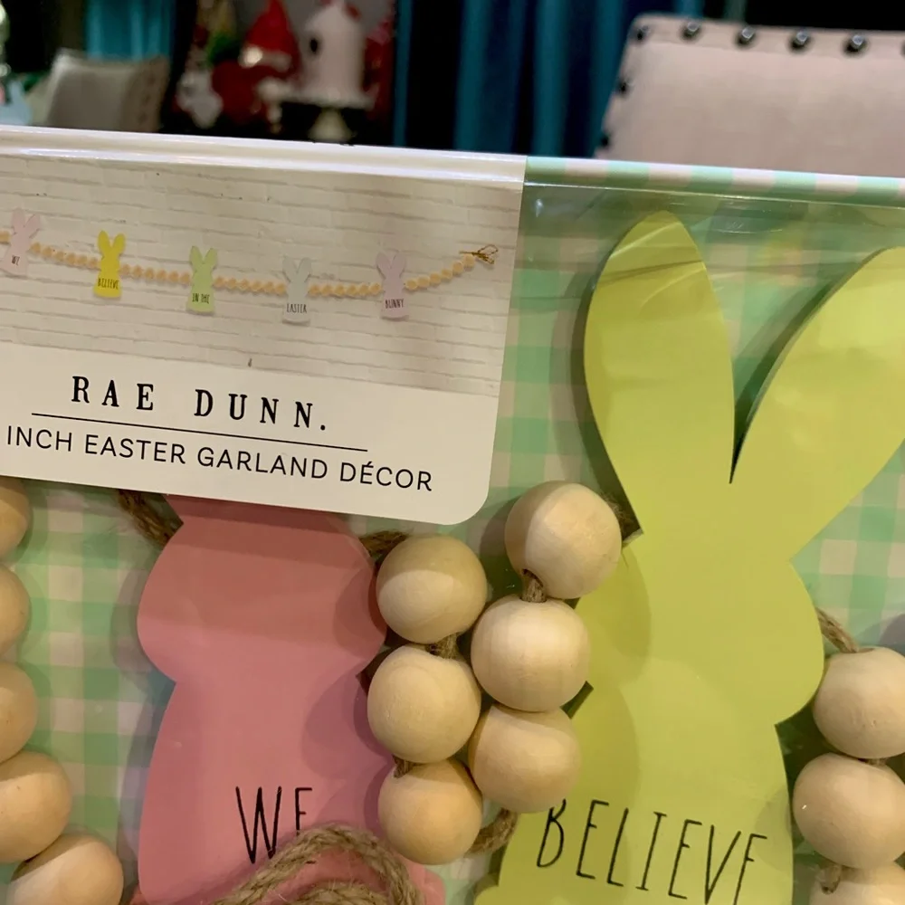 Rae Dunn “ We Believe in The Easter Bunny” Garland